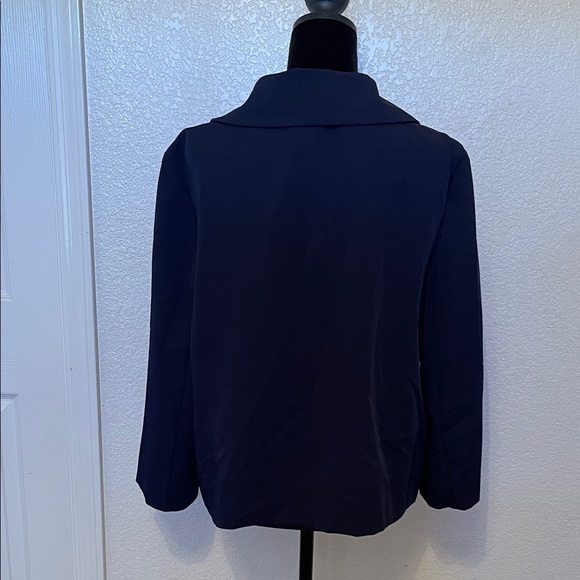 Tracy Evans Dark Blue Cape Jacket - Picture 7 of 9